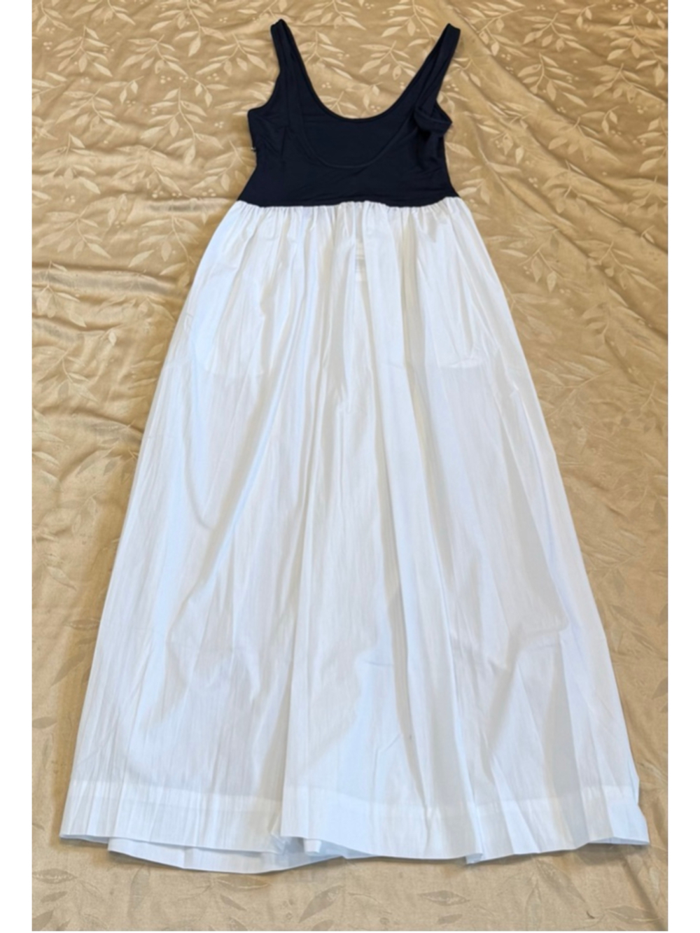 Solid & Striped The Samantha Colorblock Mixed Media Maxi Dress Size M - Picture 3 of 6
